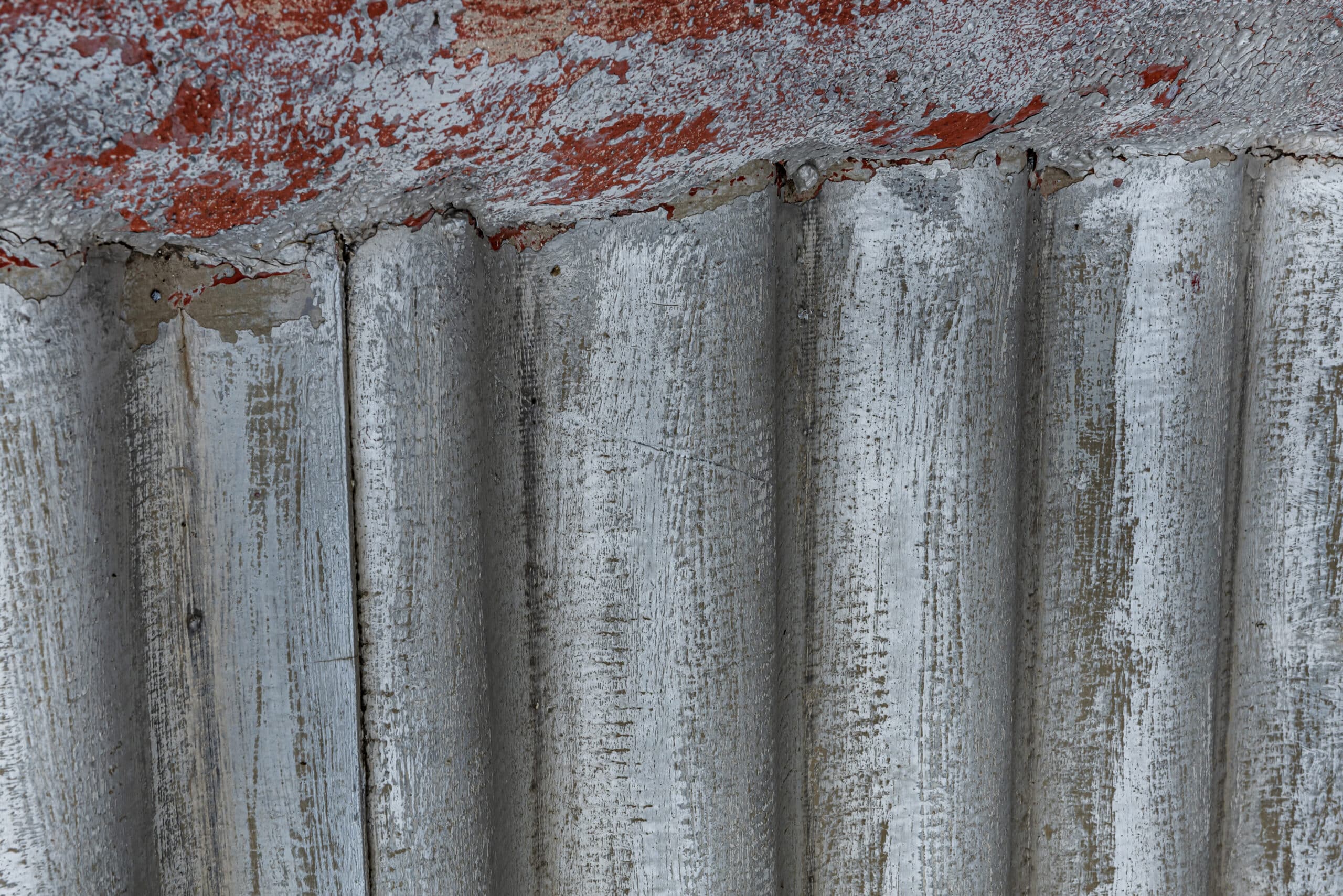 A corrugated surface of asbestos roof.