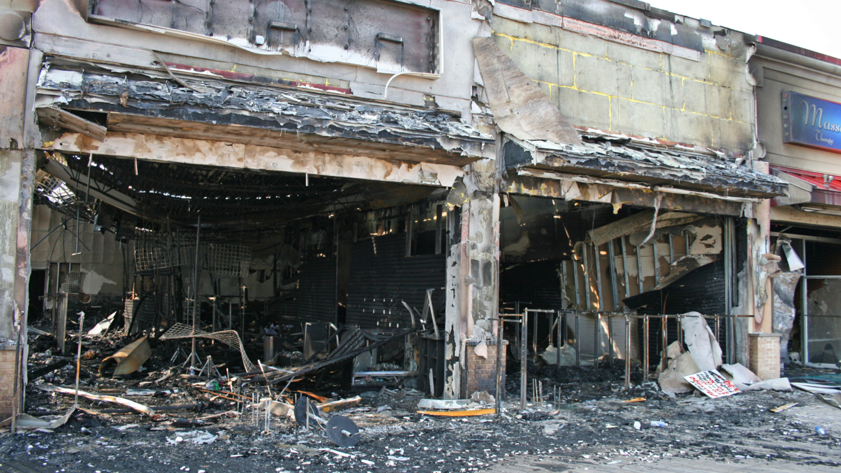 A fire destroyed five stores on the Atlantic City Board Walk