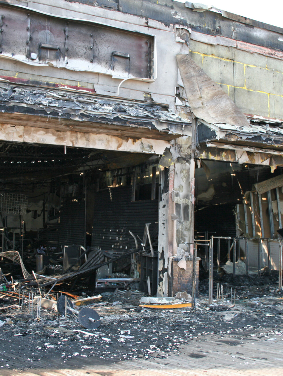 A fire destroyed five stores on the Atlantic City Board Walk